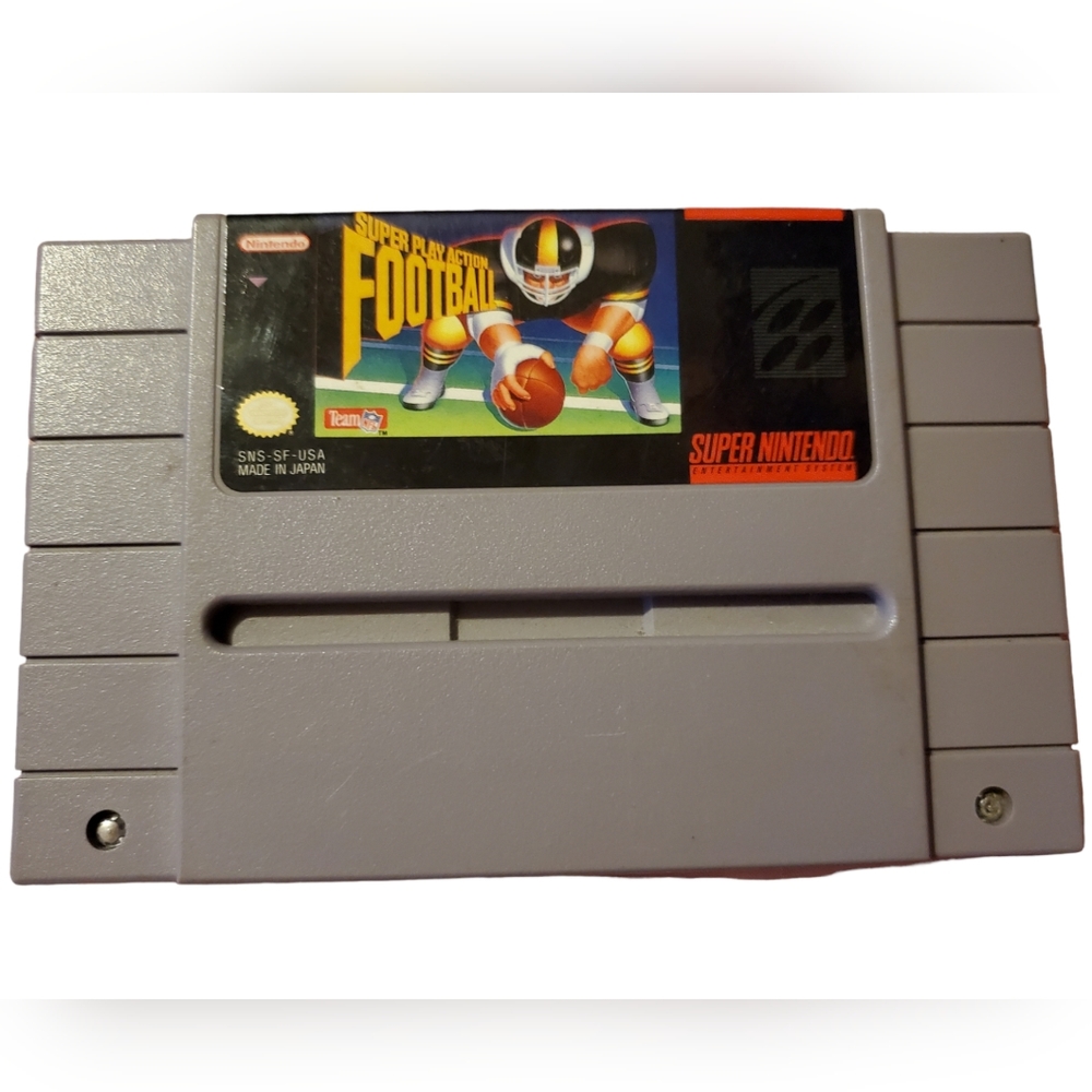 Vintage(1992) Football Game Team NFL Super Nintendo SNES Super Play Action